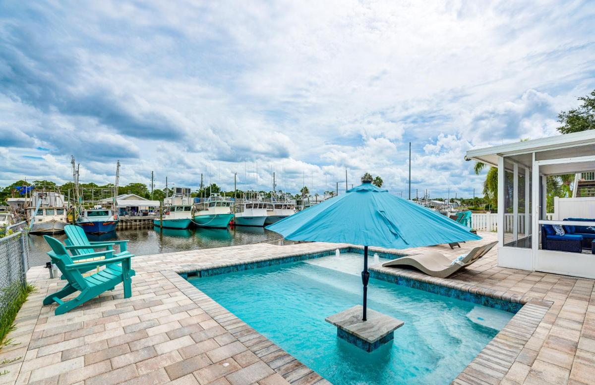 Home with Private Dock on Canal in Hernando Beach! - Housity