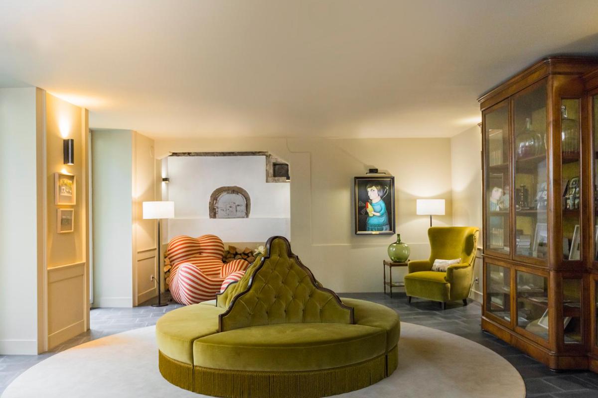 Uma área de estar em Castanheiro Boutique Hotel