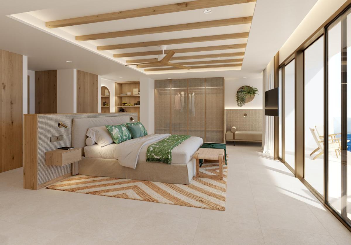 Cama o camas de una habitación en Iberostar Selection Es Trenc -New Opening-