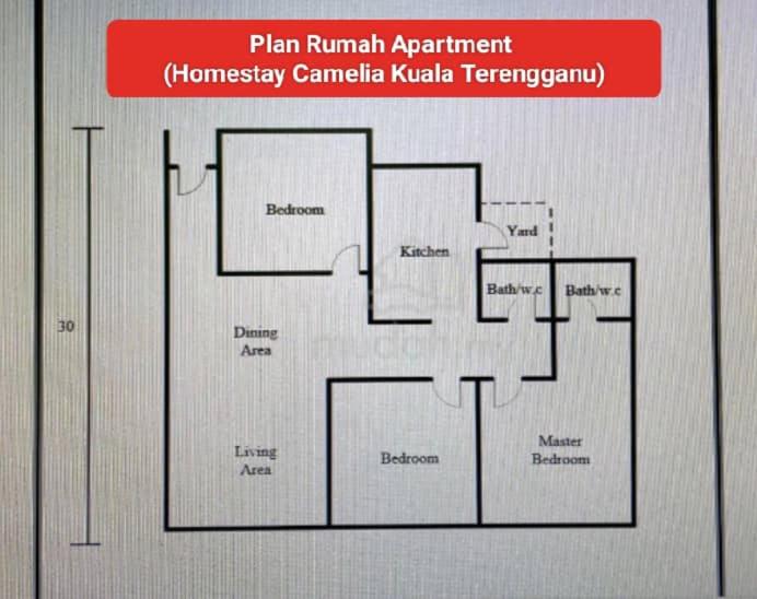 Rose Homestay Seaview Near Batu Buruk Beach, KTCC Mall, HSNZ and Drawbridge - Housity