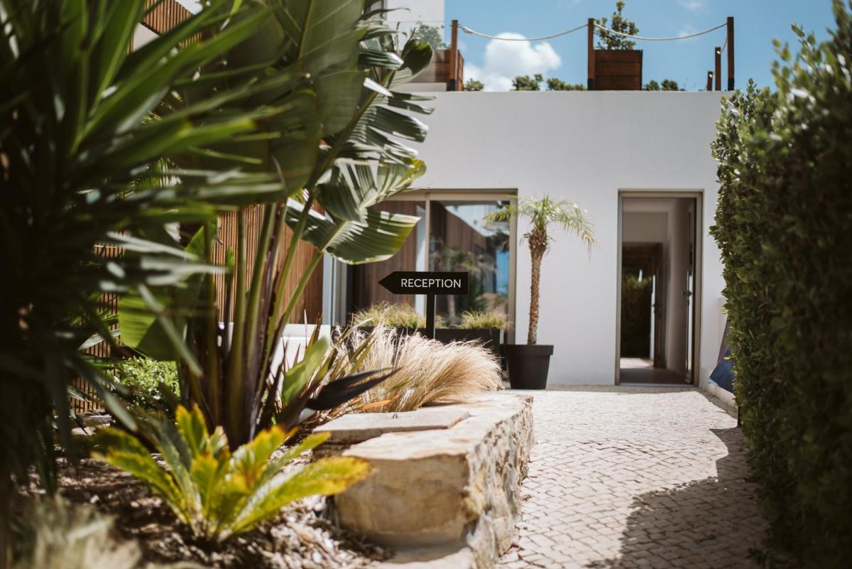 Um jardim no exterior de The Salty Pelican Yoga & Surf Retreat