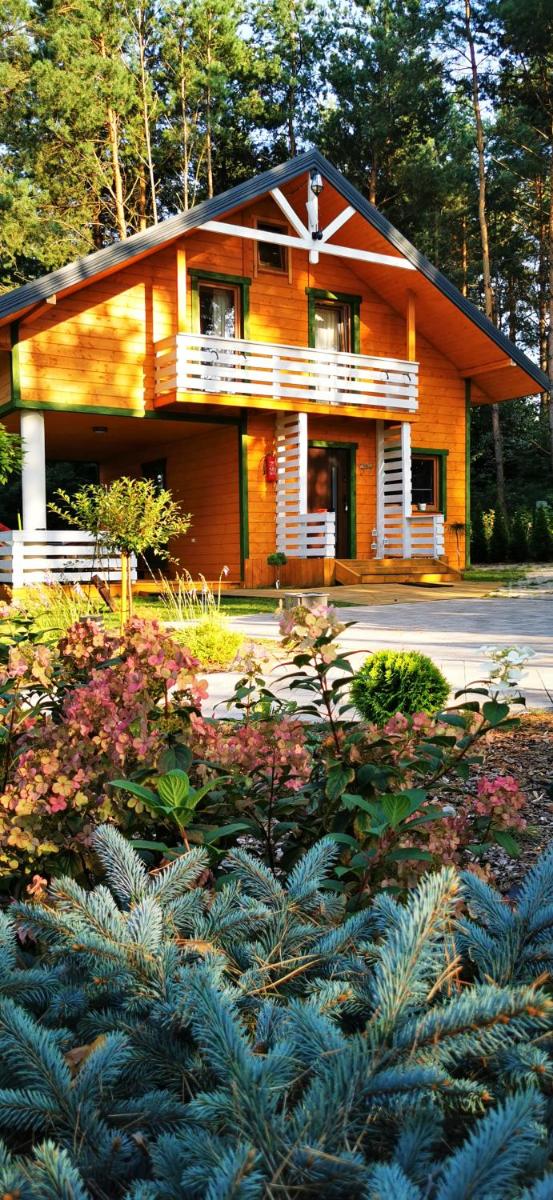 Domek letniskowy całoroczny zalew Chańcza Willa Leśny Czar balia sauna - Hizvo