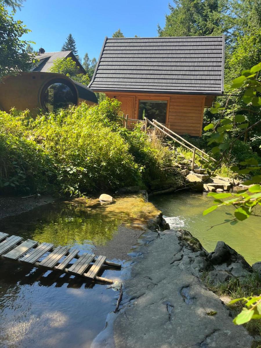 Chatka z sauną nad rzeką - Housity