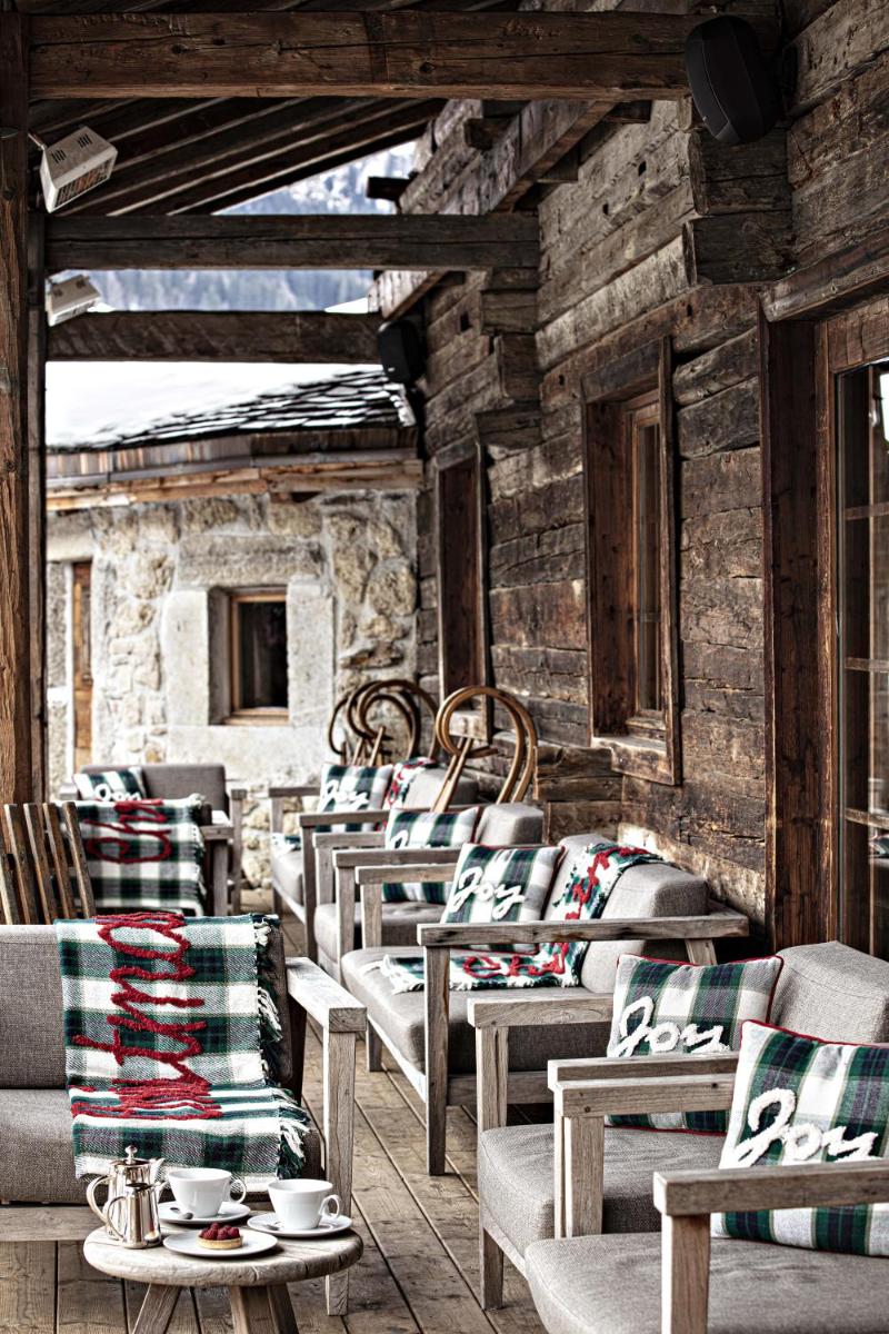 Coin salon dans l'établissement Les Fermes de Marie