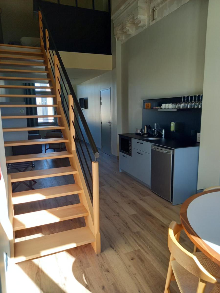 Cuisine ou kitchenette dans l'établissement La Maison Rabelais