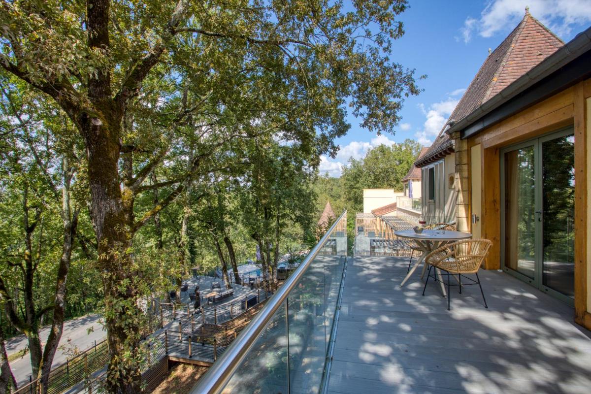 Balcon ou terrasse dans l'établissement La Perle de Domme