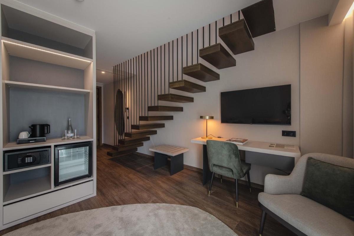 A cozinha ou kitchenette de Dolinas Climbing Hotel