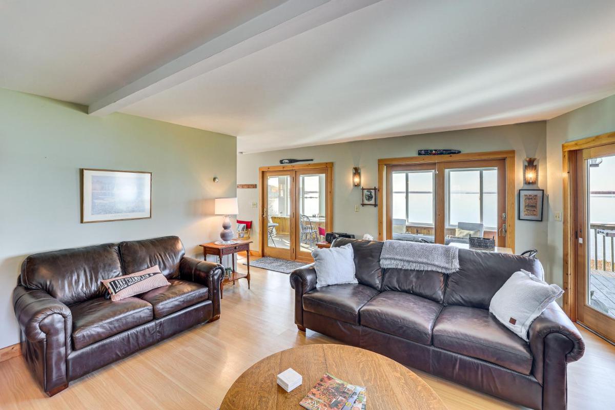 Waterfront Alburgh Getaway with Private Beach! - Housity