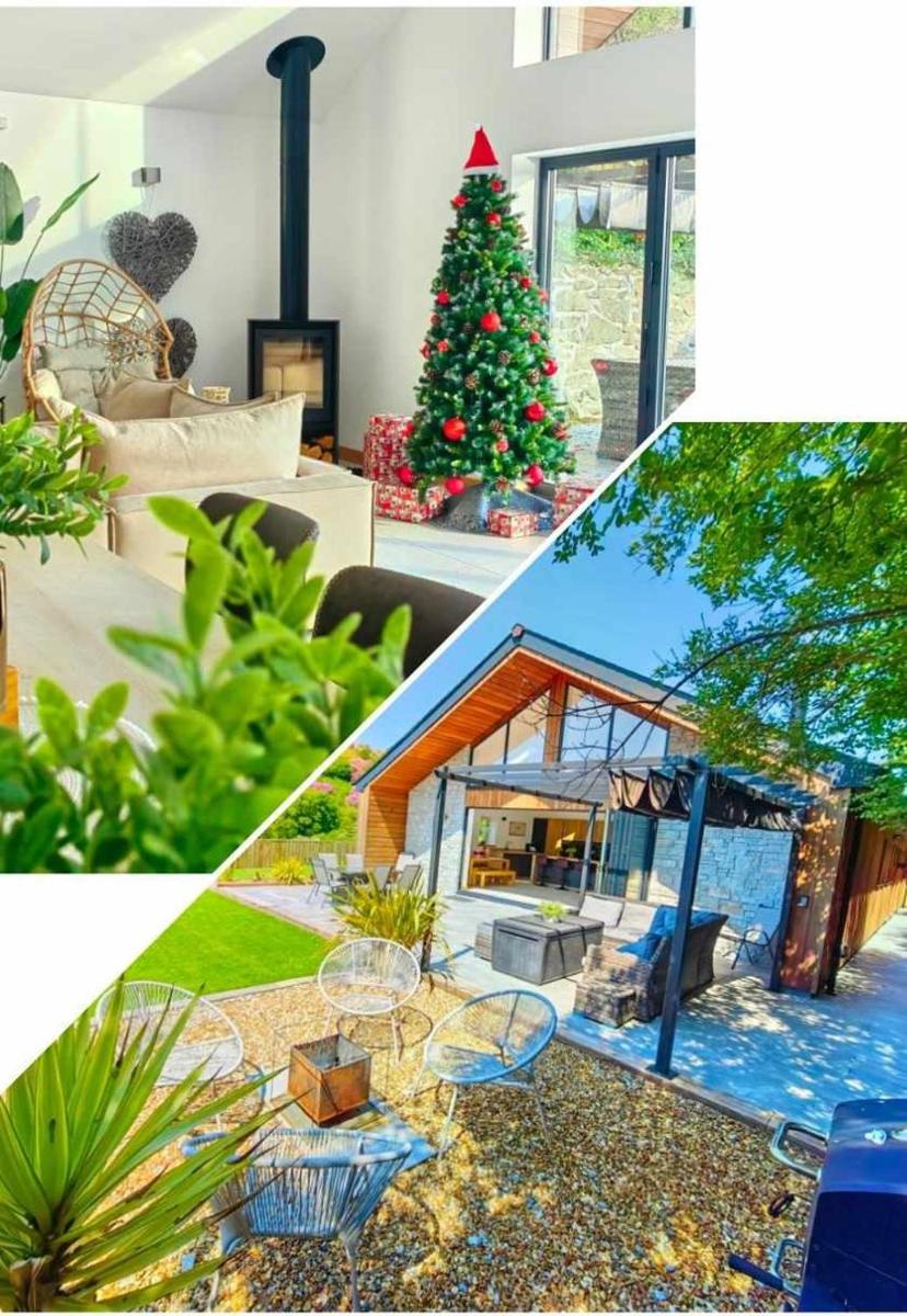 CORNWALL LUXURIOUS UNIQUE New Build PALMA VILLA# COME TO ENJOY CHRISTMAS TREE EARLIER #4miles EDEN PROJECT, BEACH & HARBOUR # Private Location, Encllosed Garden with View, Underfloor Heating, Coffee Machine# Walking-Cycling Path, Pet Friendly - Housity