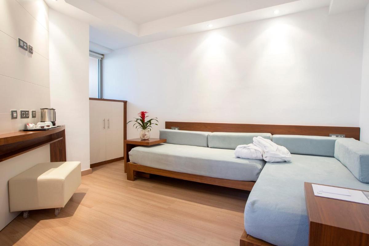 Cama o camas de una habitación en Hipotels Cala Millor Park