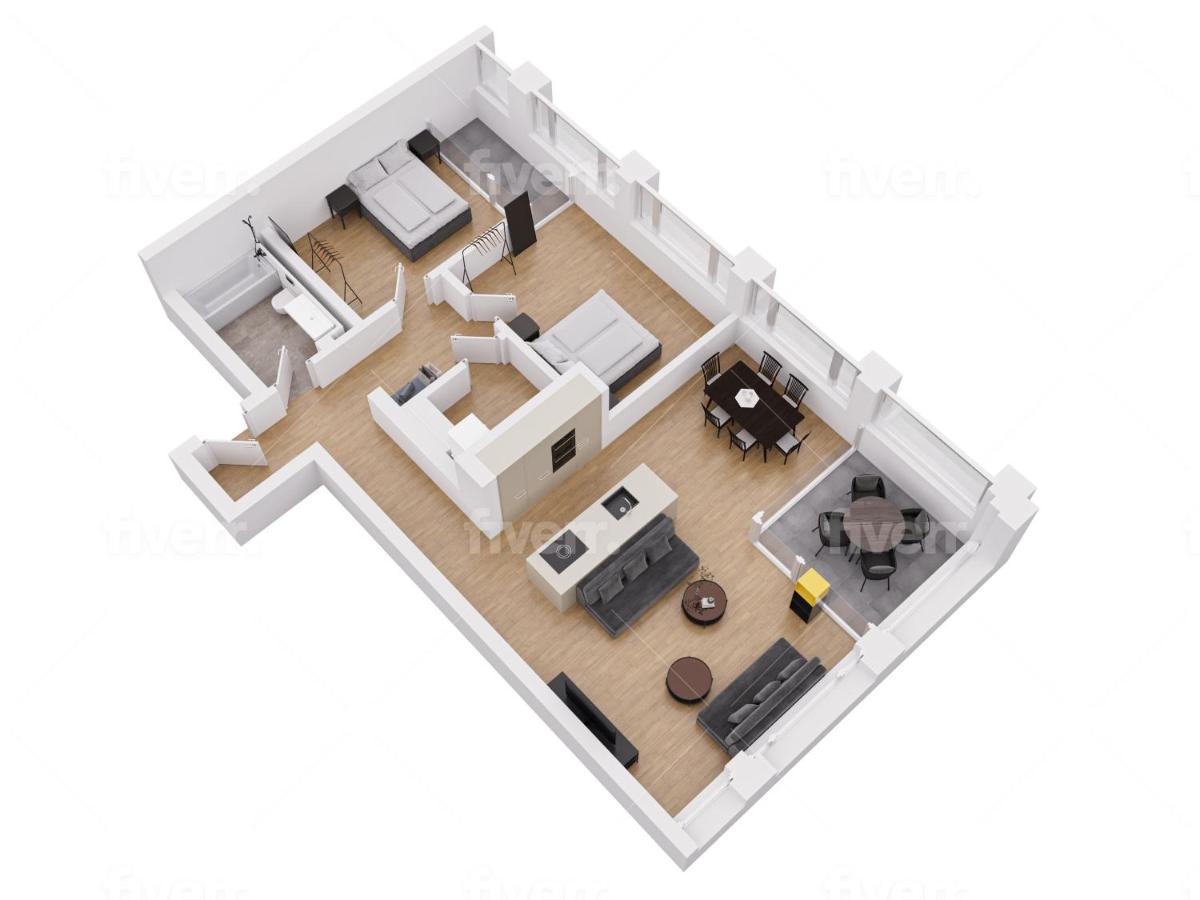 Suitetrails - Dream View Apt With Homecinema Netflix & Loggia