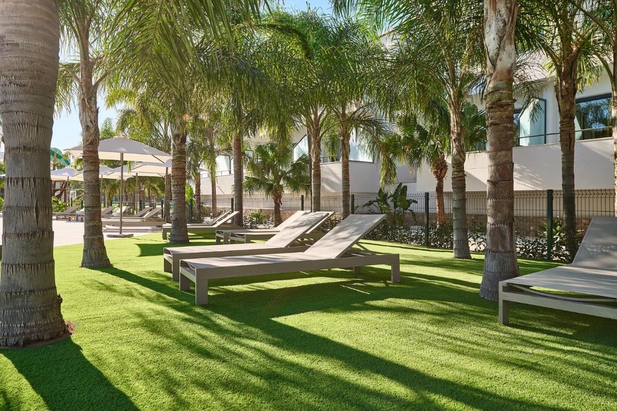 Jardín al aire libre en Calderona Wellness