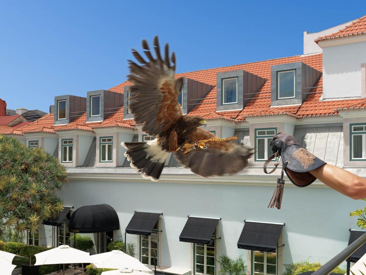 O edifício onde o hotel está situado