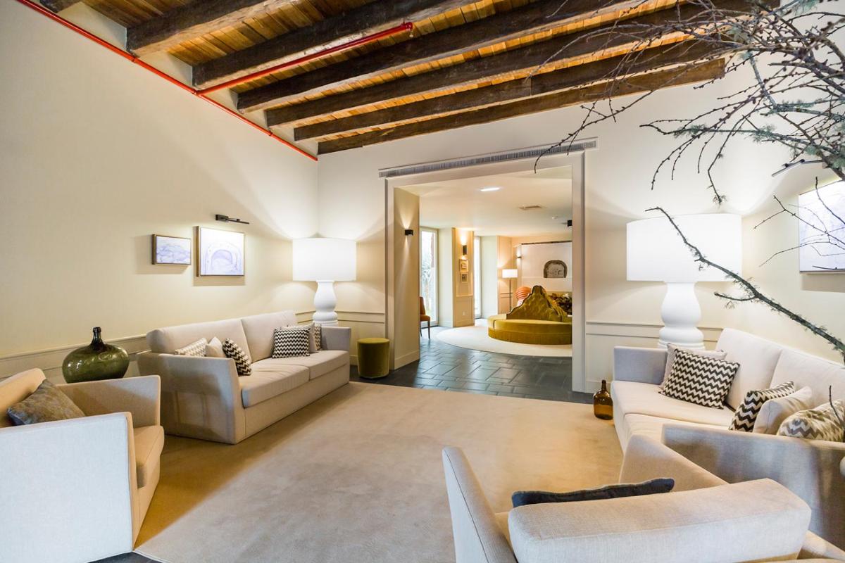 Uma área de estar em Castanheiro Boutique Hotel