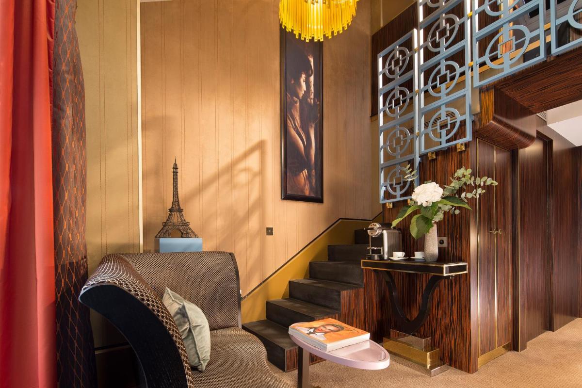 Coin salon dans l'établissement Hôtel Baume