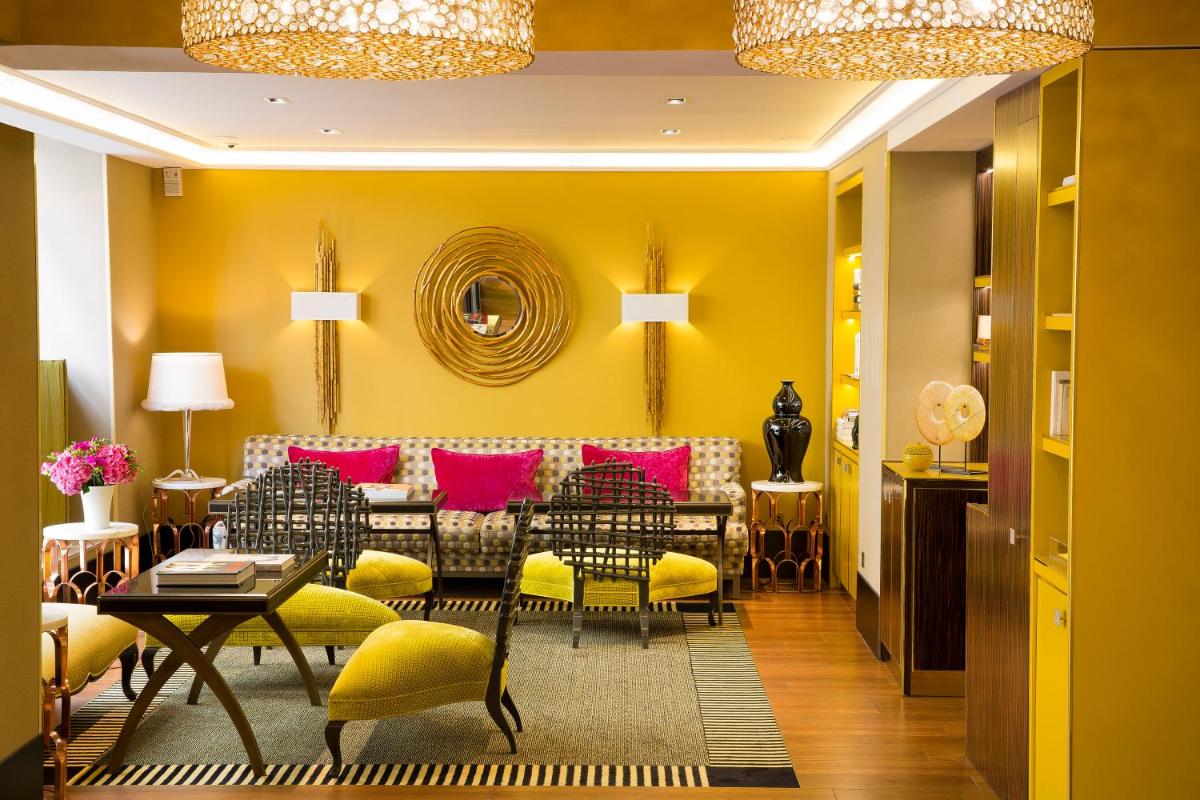 Coin salon dans l'établissement Hôtel Baume