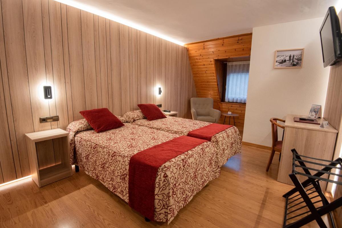 Cama o camas de una habitación en Hotel Eth Solan & SPA