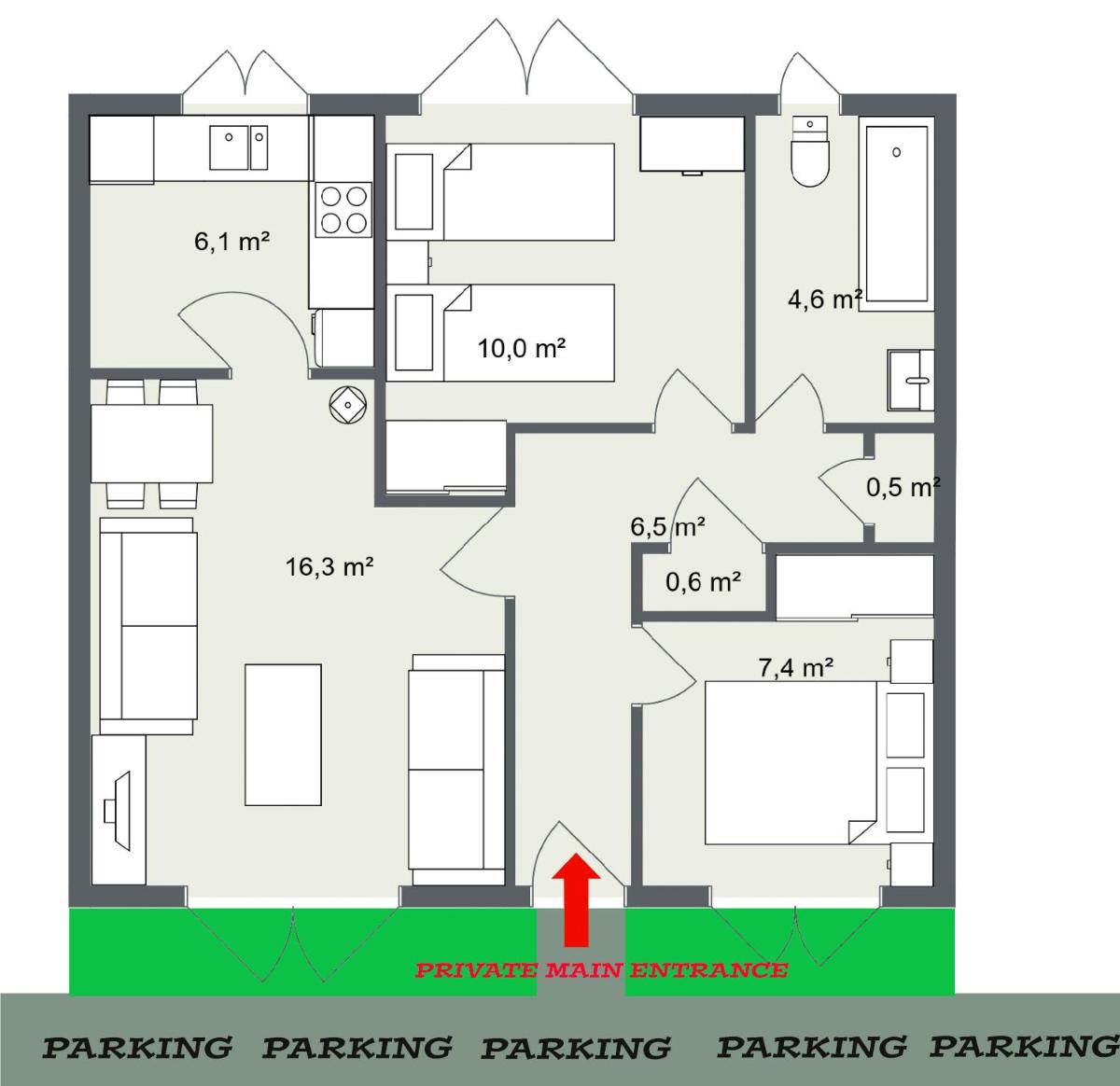 Superb 2 Bedroom Flat - Refurbished Dec 2024 - Housity