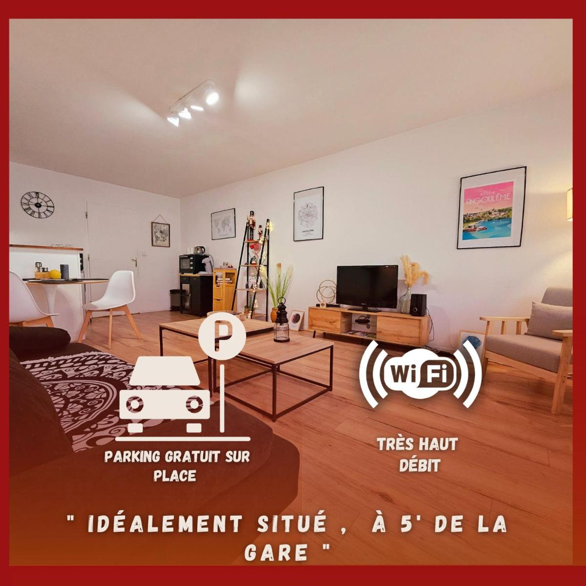 Appartement Cosy Proche Gare - Fibre Optique et Parking - Housity