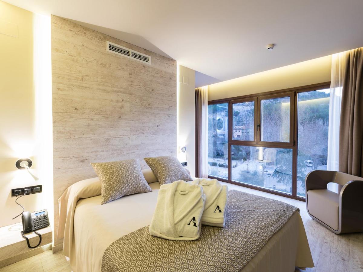 Cama o camas de una habitación en Hotel Spa Elia