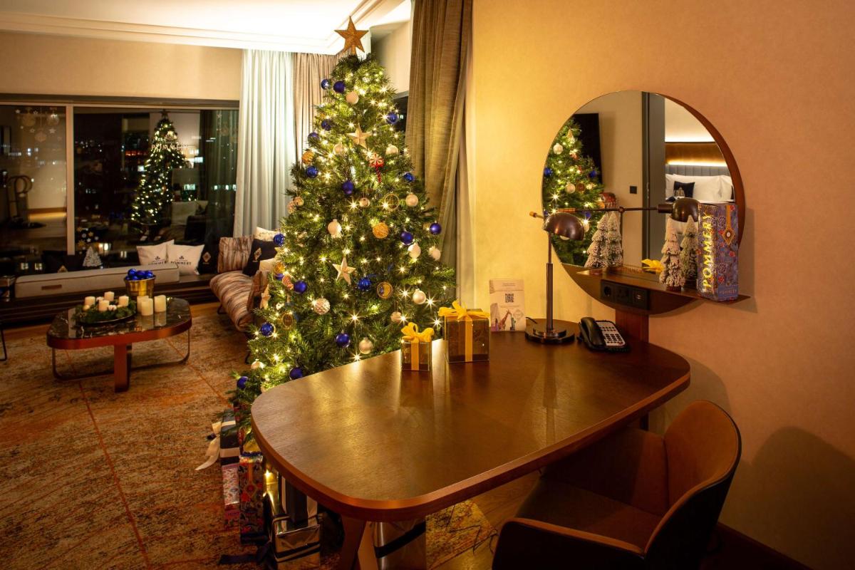 Getränke in der Unterkunft Hilton Frankfurt City Centre