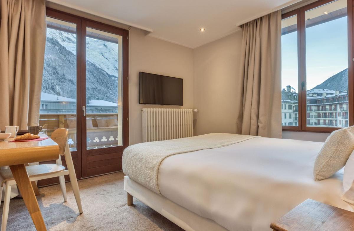 Vue générale sur la montagne ou vue sur la montagne depuis l'hôtel