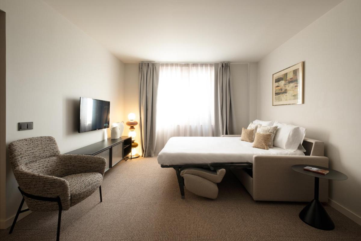Cama o camas de una habitación en Eurostars La Pleta