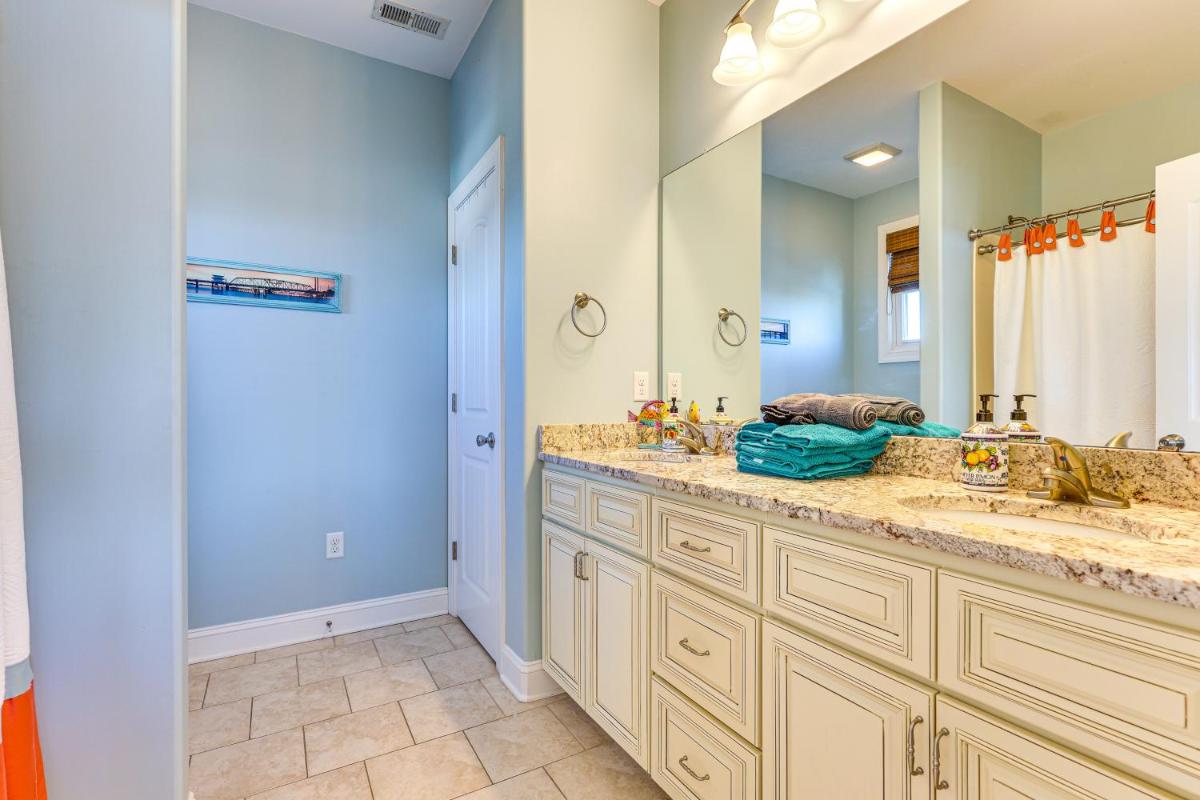 Chic Surf City Retreat with Pool Less Than 1 Block to Beach! - Housity