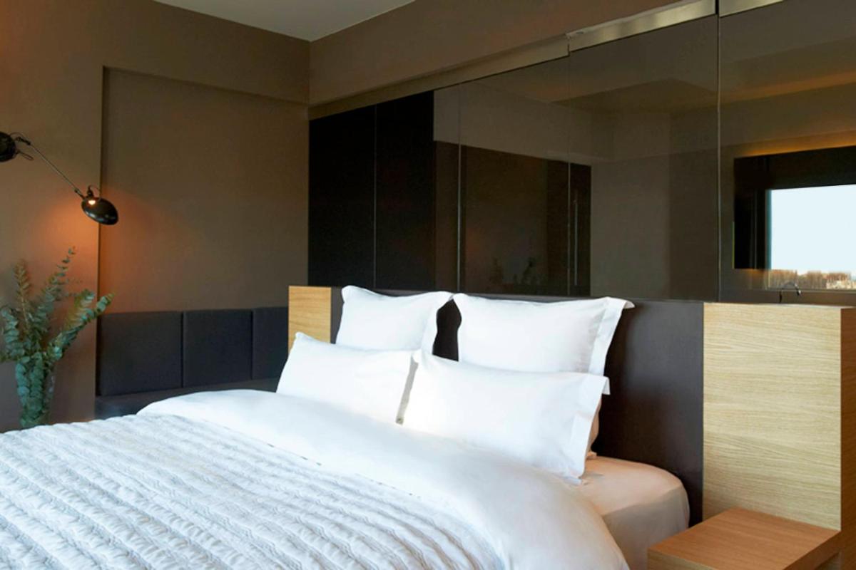 Cama o camas de una habitación en Le Meridien Barcelona