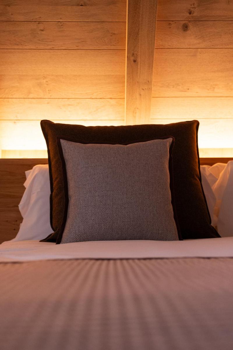 Cama o camas de una habitación en Hotel Petit Lacreu