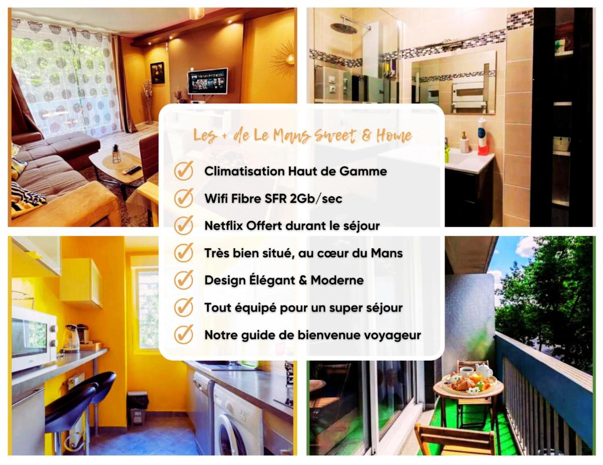 Sweet & Home - Centre-ville & Proche Circuit des 24H - Climatisé - Parking - by Le Mans City - Hizvo