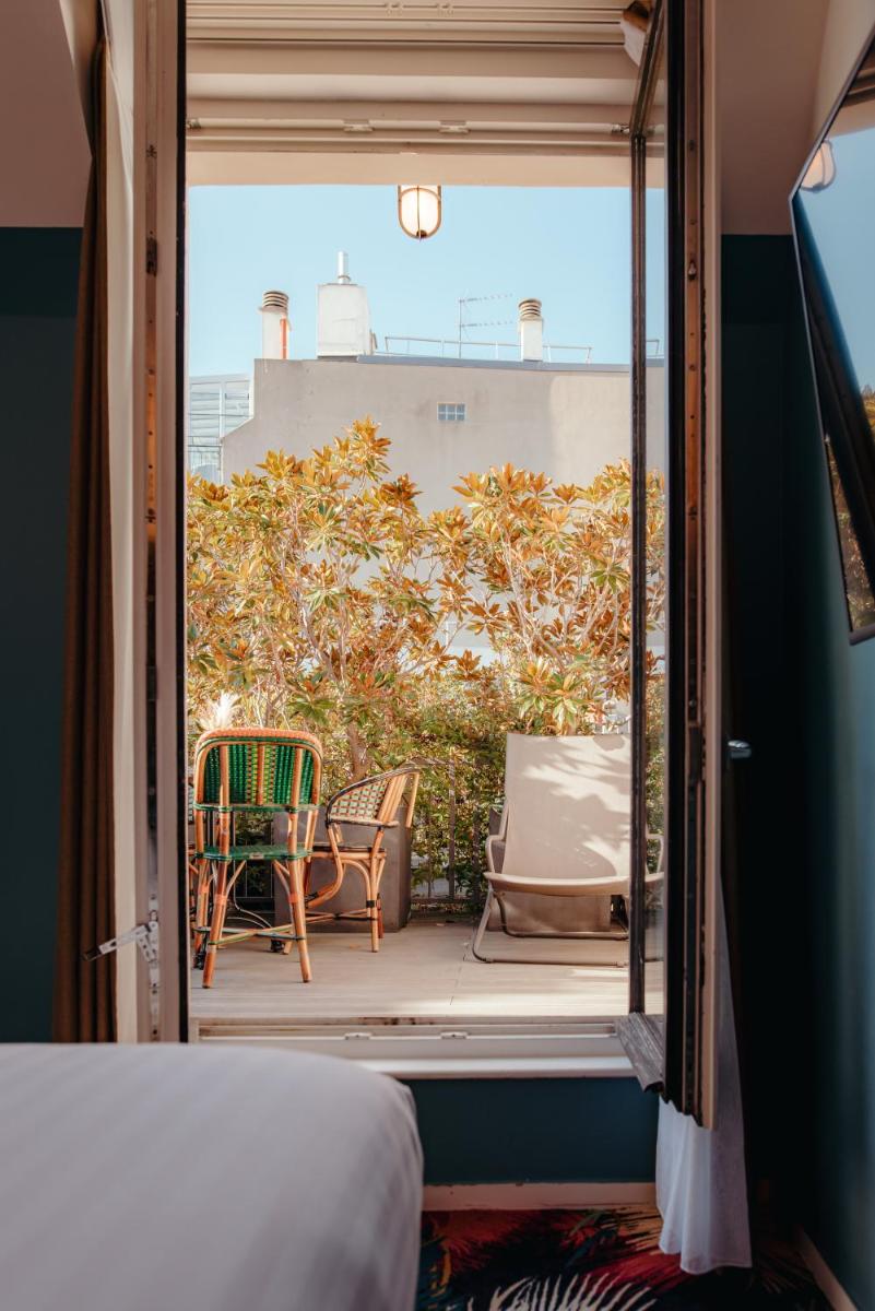 Balcon ou terrasse dans l'établissement Hotel Eiffel Blomet