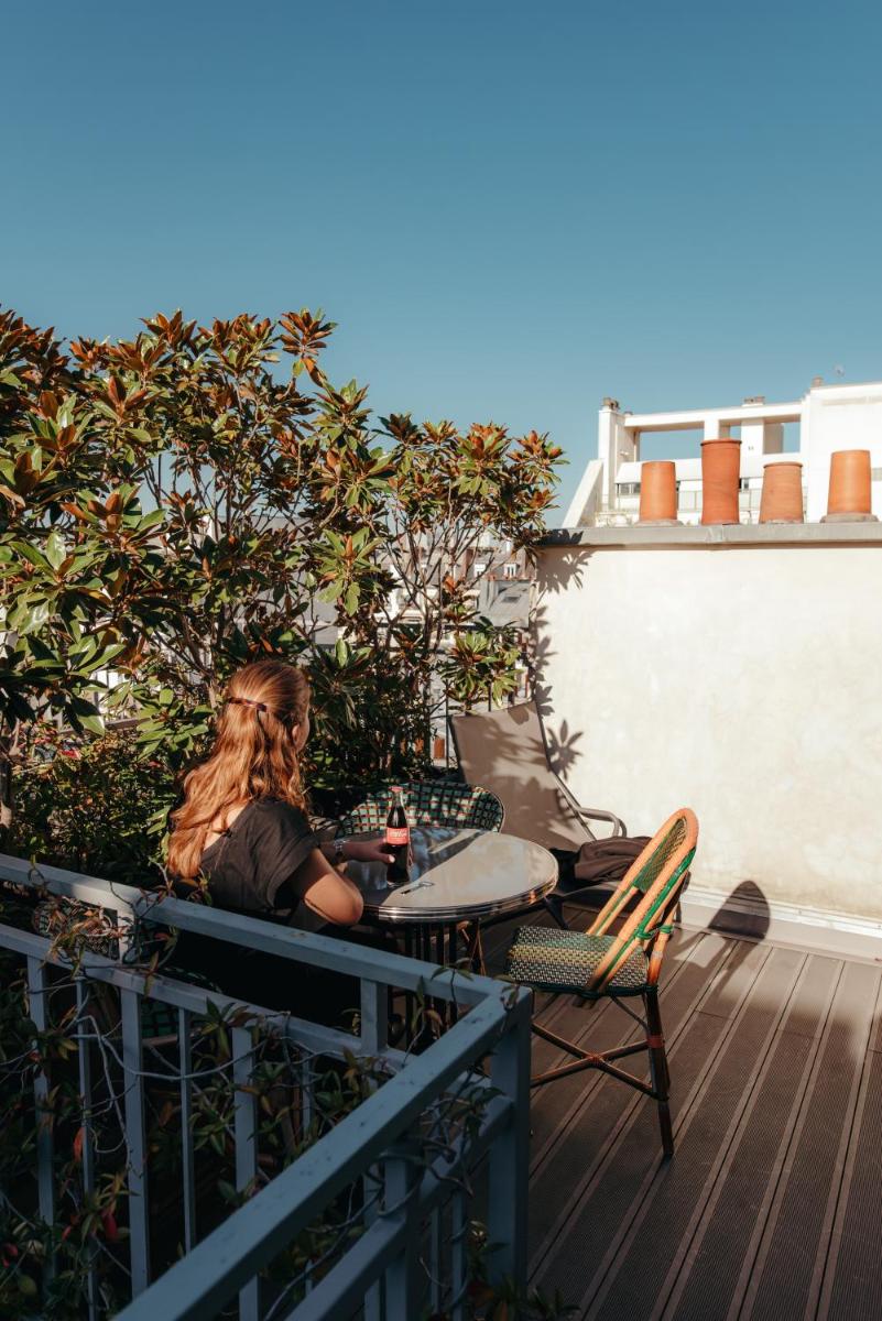 Balcon ou terrasse dans l'établissement Hotel Eiffel Blomet