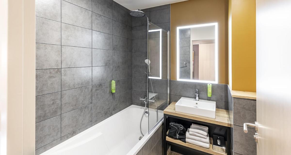 Salle de bains dans l'établissement Best Western Coeur de Maurienne Hotel Restaurant & Spa