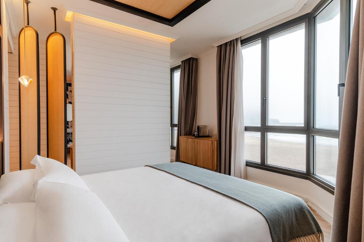 Cama o camas de una habitación en Hiru Uhinak