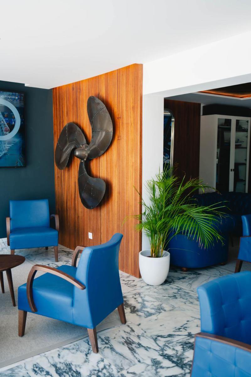Uma área de estar em Marina Club Lagos Resort
