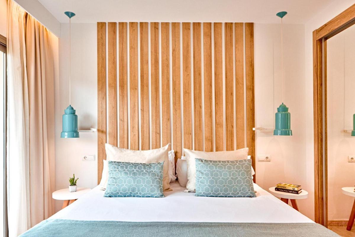 Cama o camas de una habitación en Zafiro Palmanova