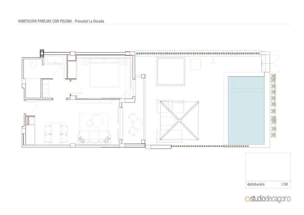 Plano de Prinsotel La Dorada & Spa