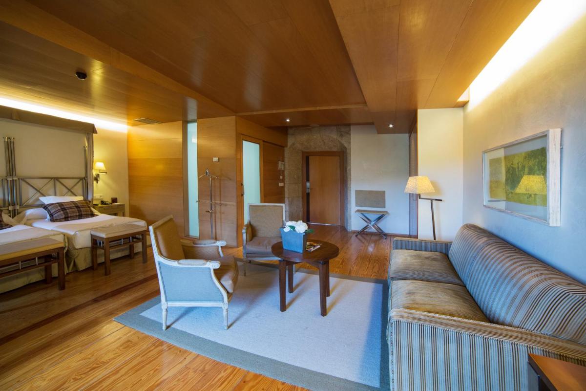 Cama o camas de una habitación en Parador de Santo Estevo