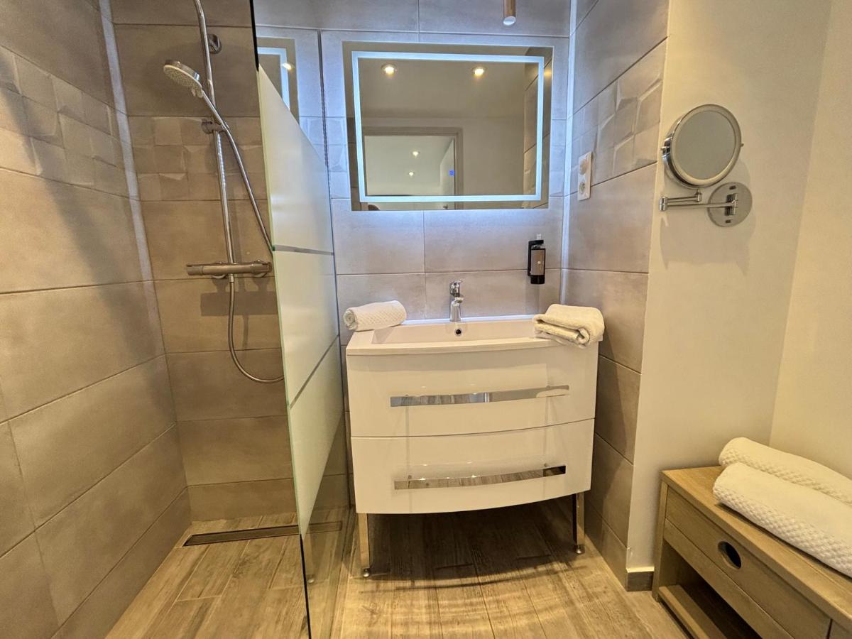 Salle de bains dans l'établissement La Bastide Gourmande