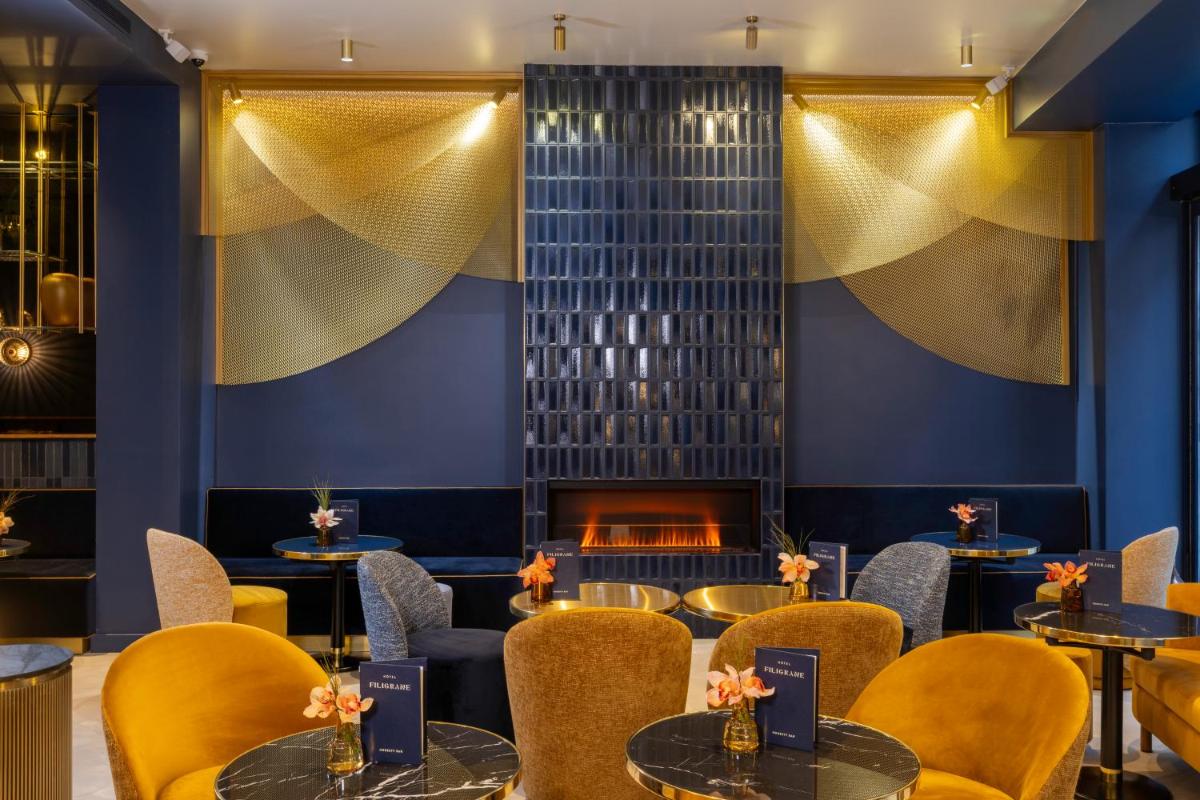 Coin salon dans l'établissement Hôtel Filigrane & Spa