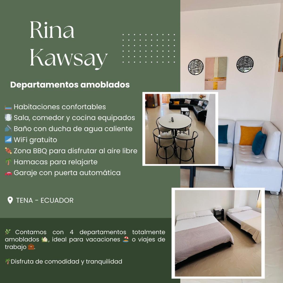 RinaKawsay - ViveViajando HERMOSO Apartamento completamente amoblado en TENA - Housity