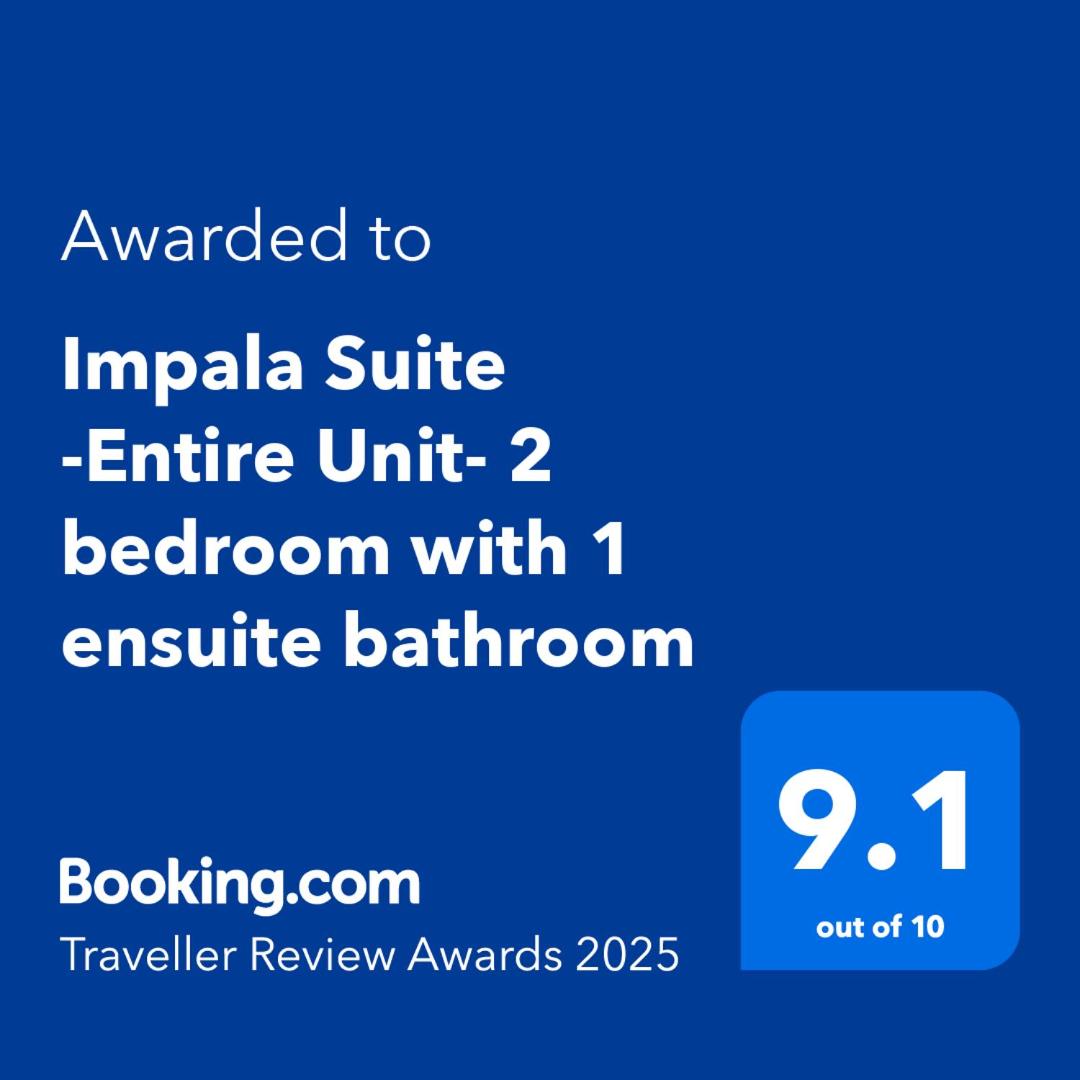 Impala Suite -Entire Unit- 2 bedroom with 1 ensuite bathroom - Housity