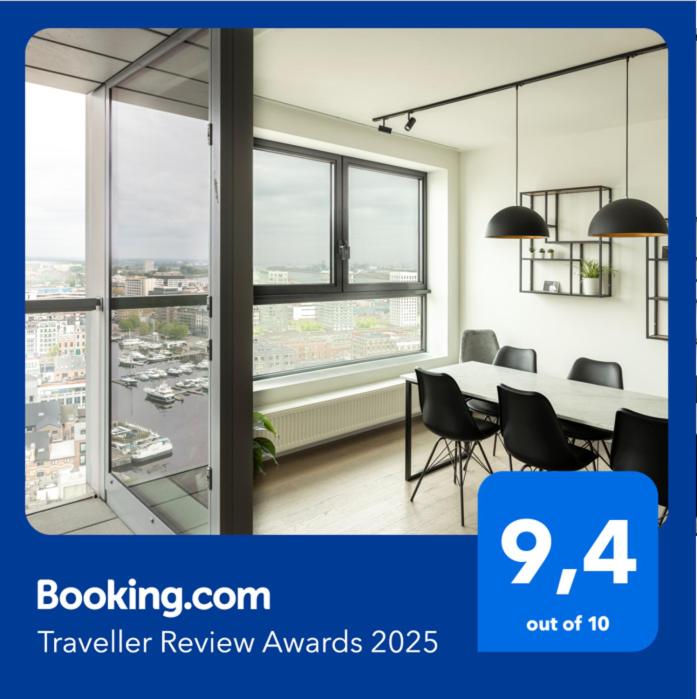 UNIEK appartement - mooiste en hoogste uitzicht op Antwerpen! - incl gratis parking - Housity