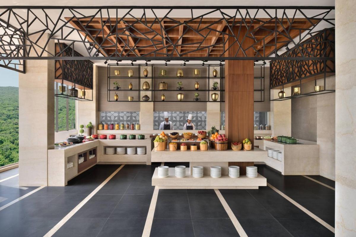 a rendering of a kitchen in a building at Courtyard by Marriott Mahabaleshwar in Mahabaleshwar