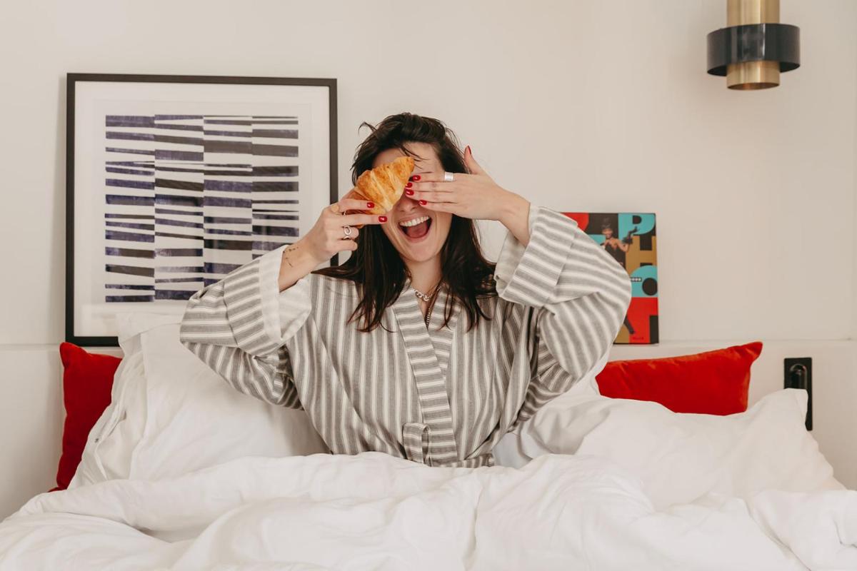 Un ou plusieurs lits dans un hébergement de l'établissement Maison ELLE Paris
