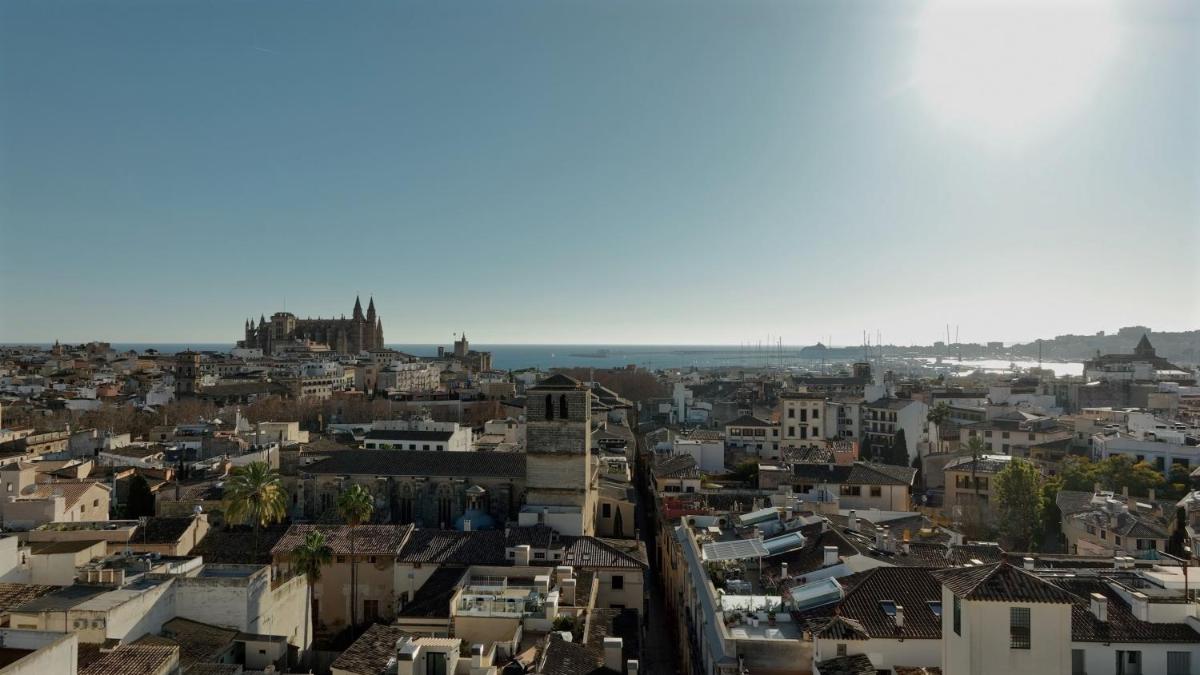 Vista general de Palma de Mallorca o vista desde el hotel