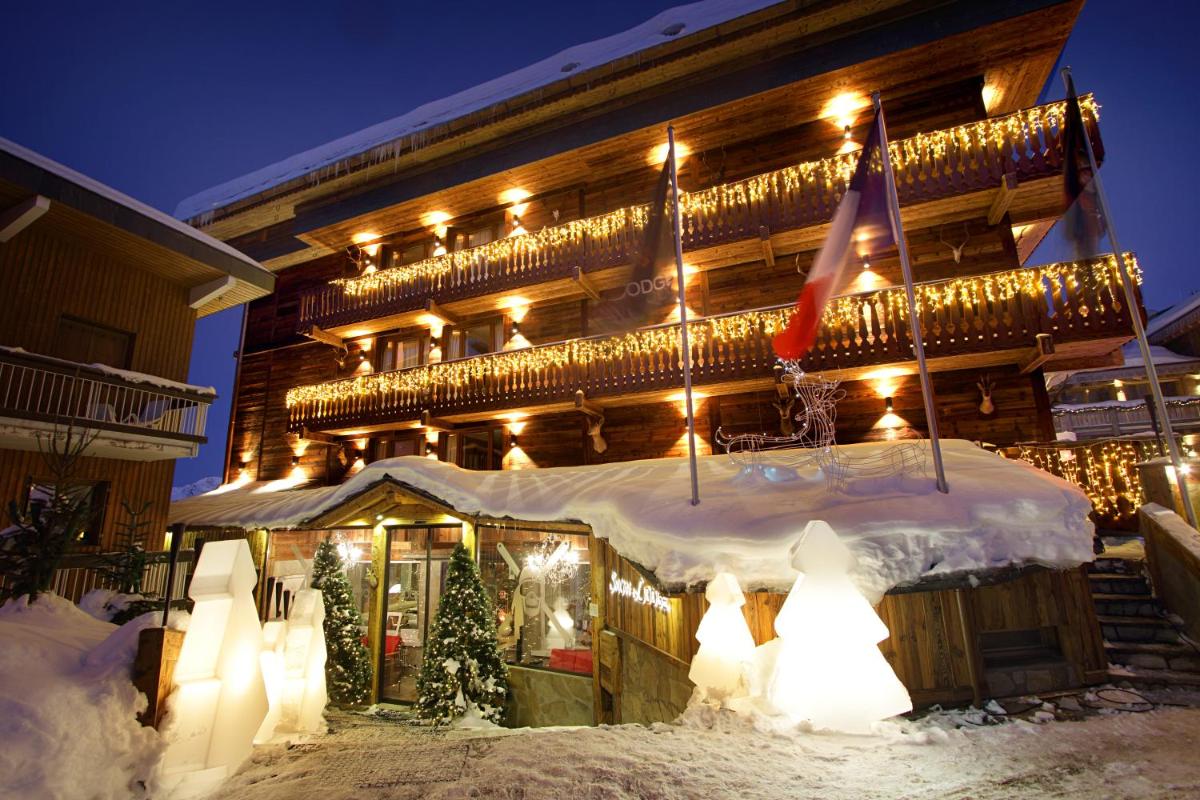 L'établissement Snow Lodge Hotel Courchevel 1850 en hiver