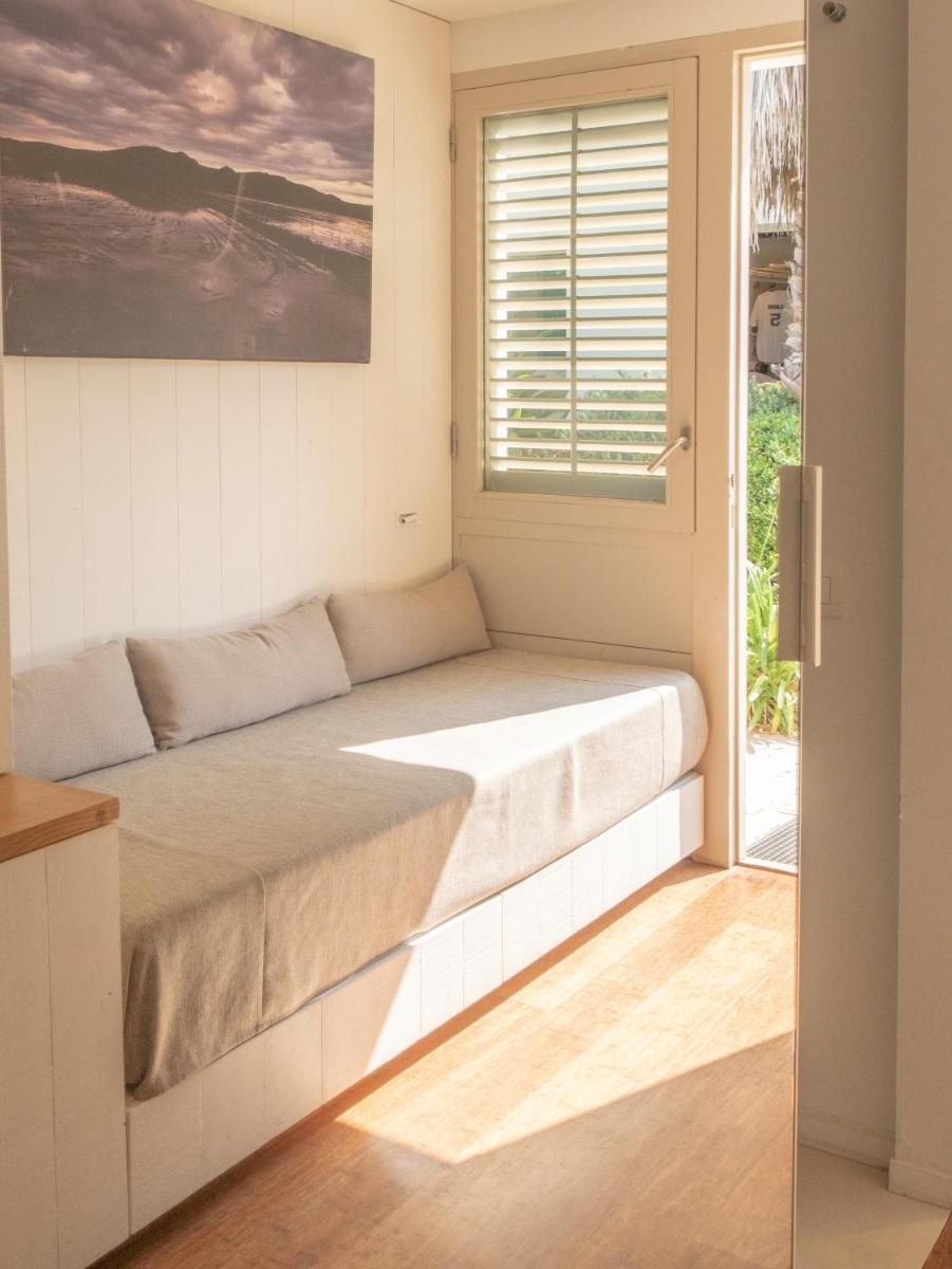 Cama o camas de una habitación en Hostal Empúries
