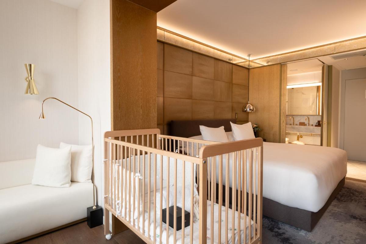 Cama o camas de una habitación en Almanac Barcelona